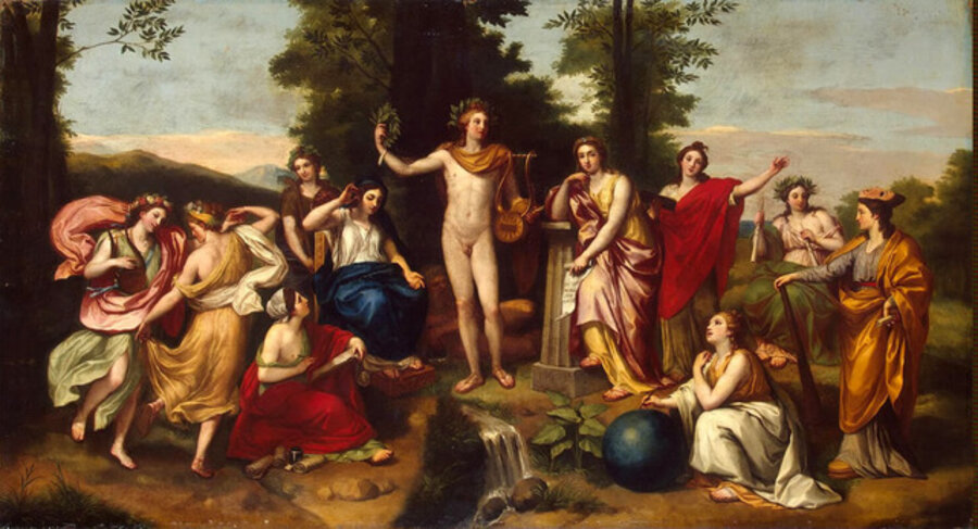 Parnassus, ceiling fresco in the Villa Albani