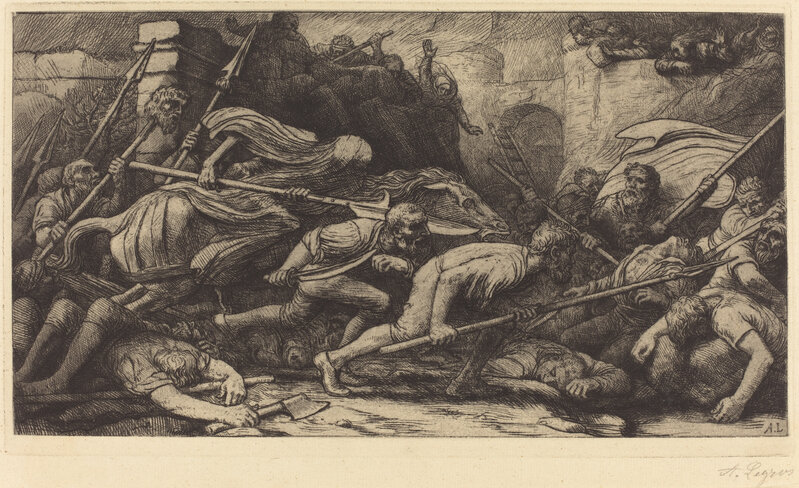 Alphonse Legros, ‘The Triumph of Death: Battle (Le triomphe de la mort: Le combat)’, Print, Etching, National Gallery of Art, Washington, D.C.
