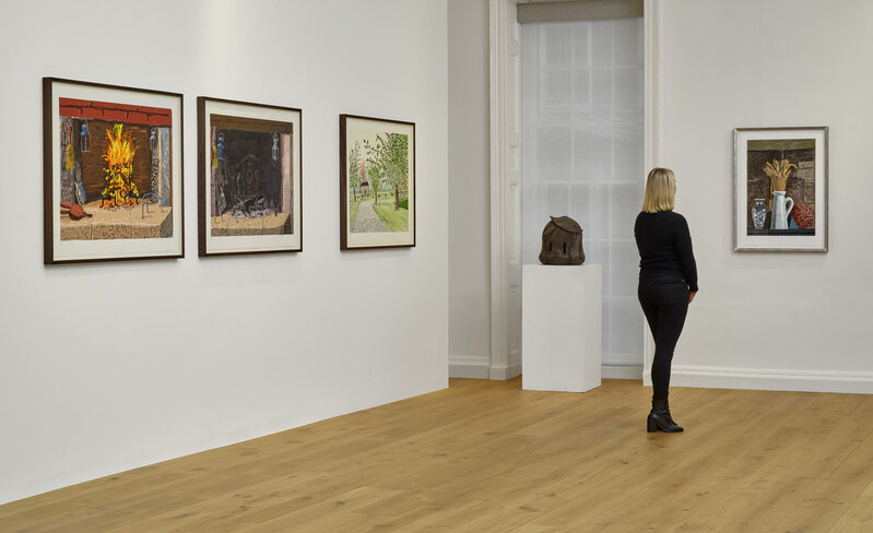 David Hockney, ‘Glass Vase, Jug and Wheat’, 2020, Print, Inkjet print on paper, DELAHUNTY