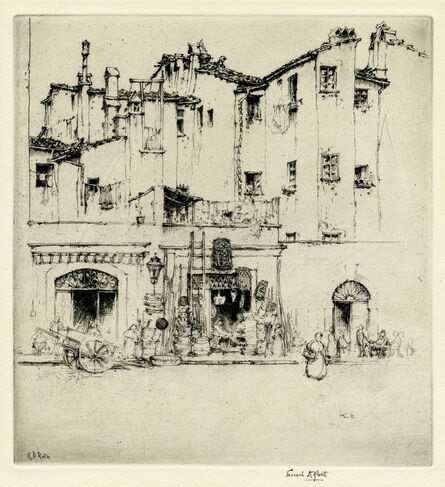Ernest David Roth, ‘Florentine Shops (Italy)’, 1914