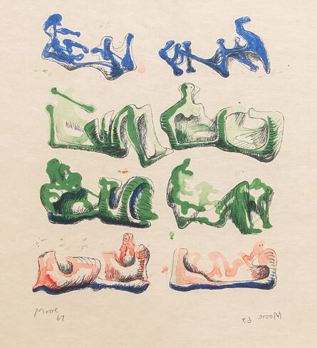 Henry Moore, ‘Eight Reclining Figures’, 1967