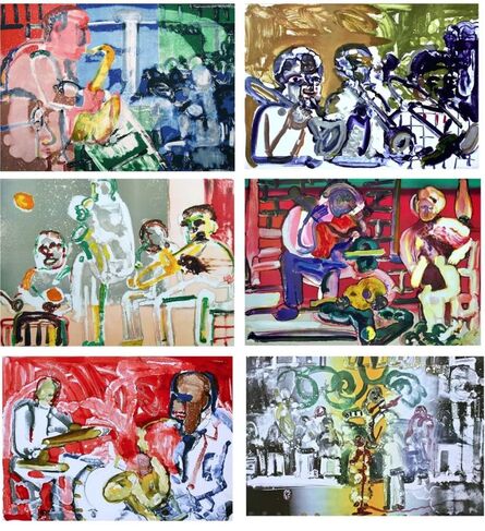 Romare Bearden, ‘Jazz Series (Suite of Six Artworks)’, 1979