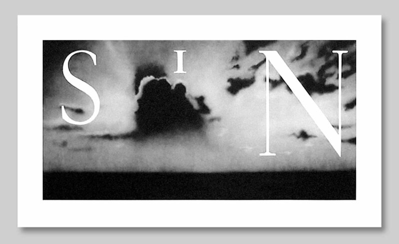 Ed Ruscha, ‘Sin-Without’, 2002, Print, Hand-Pulled Lithograph on Paper, Vermillion Editions Limited