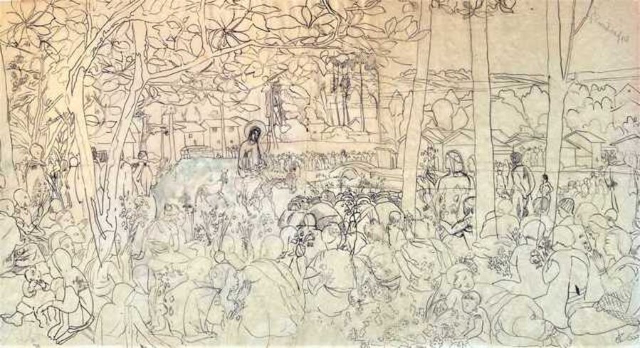 Christ's entry into Jerusalem.