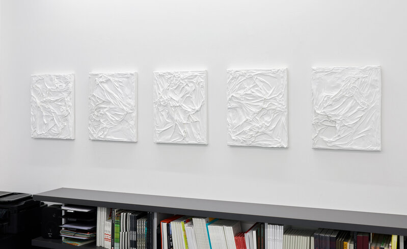 Huseyin Sami, ‘Untitled (white on white) W 3’, 2021, Painting, Synthetic polymer paint on canvas, Taubert Contemporary