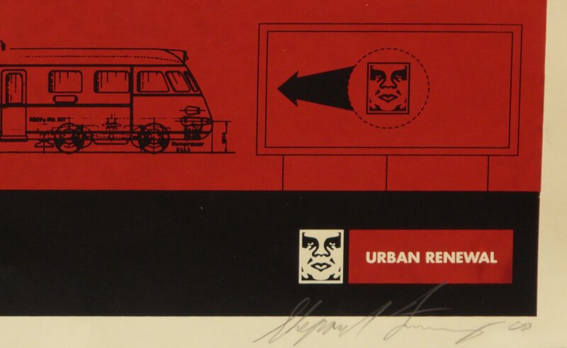 Shepard Fairey, ‘San Diego Billboard (from Urban Renewal)’, 2000, Print, Screenprint, Heather James Fine Art Gallery Auction