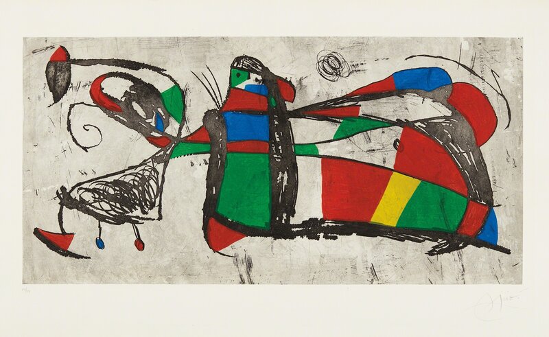 Joan Miró, ‘Trés Joans (Three Joans)’, 1978, Print, Etching and aquatint in colors, on Arches paper, with full margins, Phillips