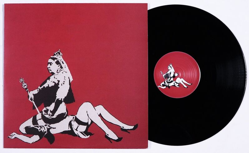 Banksy, ‘Queen & Cuntry’, 2008, Ephemera or Merchandise, LP cover, AYNAC Gallery