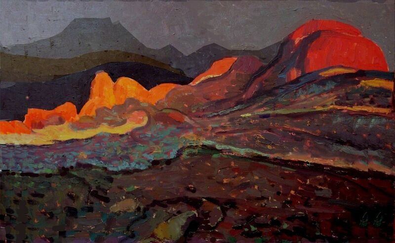 Yuman Zeng, ‘The Red Rocks’, 2013, Painting, Mixed Media, Wentworth Galleries