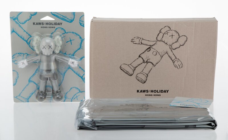 KAWS, ‘Holiday: Hong Kong Bath Toy and Floating Bed (two works)’, 2019, Sculpture, Painted cast vinyl and inflatable bed, Heritage Auctions