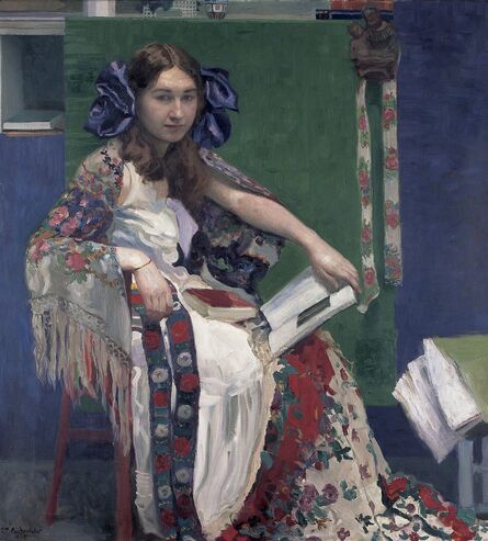 Josef Maria Auchentaller, ‘Bunte Bände' (Portrait of Maria)’, 1912