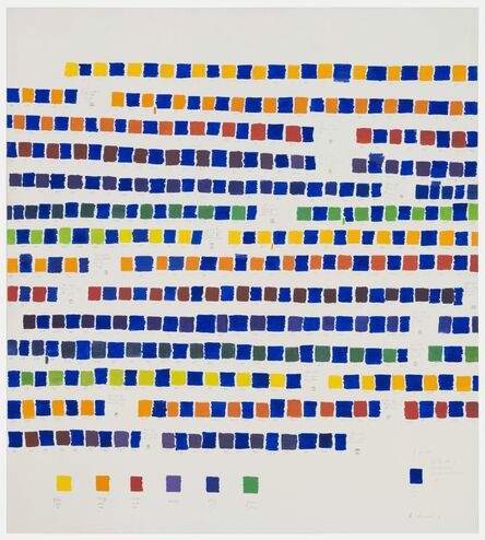 Osvaldo Romberg, ‘All the colors of the chromatic circle interpolated by blue’, 1980