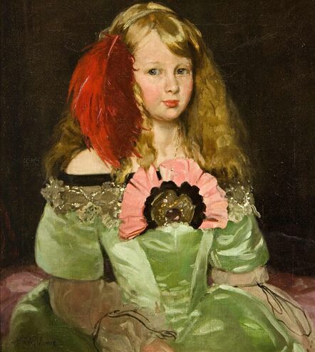William Nicholson, ‘Jennie as Infanta’, 1910