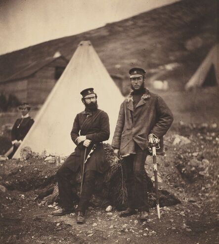 Roger Fenton, ‘Captain Graham and Captain MacLeod, 42nd Regiment’, 1855