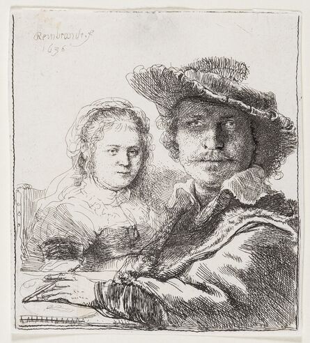 Rembrandt van Rijn, ‘Self Portrait with Saskia’, 1636