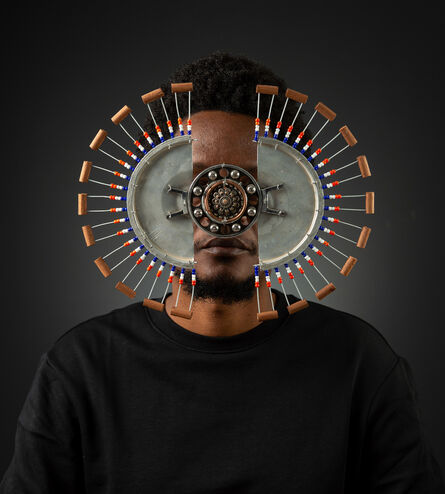 Cyrus Kabiru, ‘Cyrus Kabiru, Wearing European Masks’, 2021