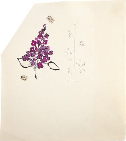 Andy Warhol, ‘Still Life (Purple Bunch) ’, 1954
