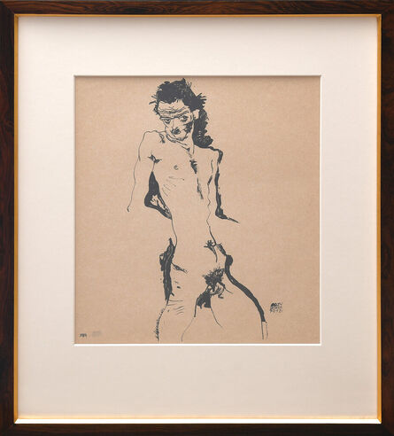 Egon Schiele, ‘Mänlicher Akt (Selbstbildnis) I. Male Nude (Self-Portrait) I.’, 1912