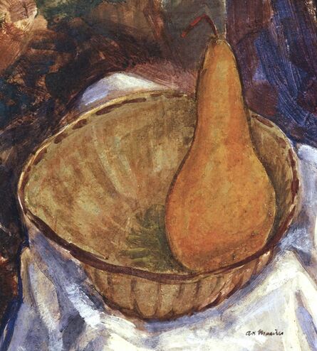 Alfred H. Maurer, ‘Bowl with Pear: Still Life’, c. late 1920s