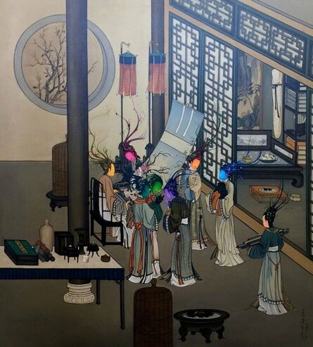 Gao Feng, ‘Ancient Organisms Series- Painting of Court Ladies I’
