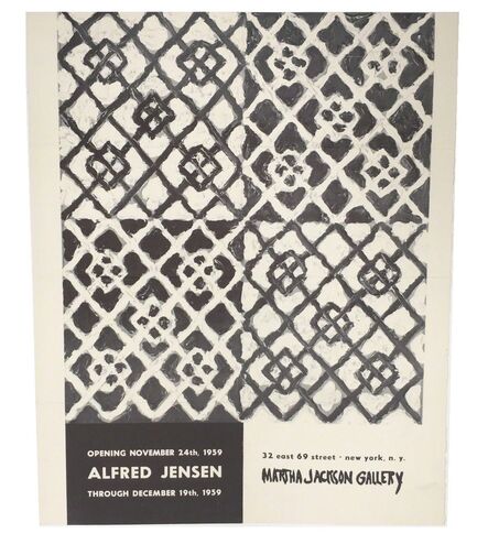 Alfred Jensen, ‘"Alfred Jensen", 1959, Exhibition Invitation/Mailer/Poster, Martha Jackson Gallery NYC.’, 1959