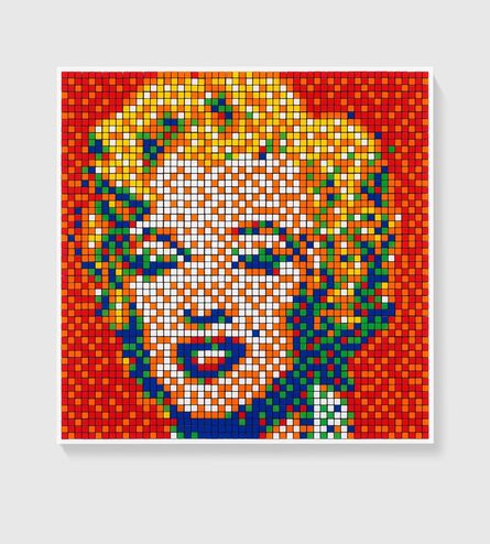 Invader, ‘Rubik Shot Red Marilyn - NVDR1-4’, 2023