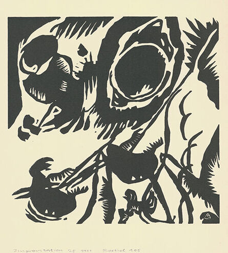 Wassily Kandinsky, ‘Motif aus Improvisation 25: The Garden of Love’, 1911
