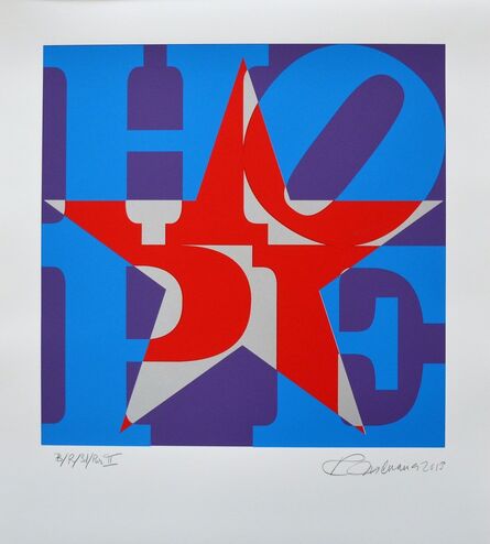 Robert Indiana, ‘Star of Hope Unique (Blue/Red/Silver/Purple II)’, 2013