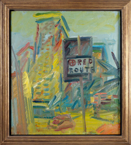 Frank Auerbach, ‘Tower Blocks, Hampstead Road’, 2007