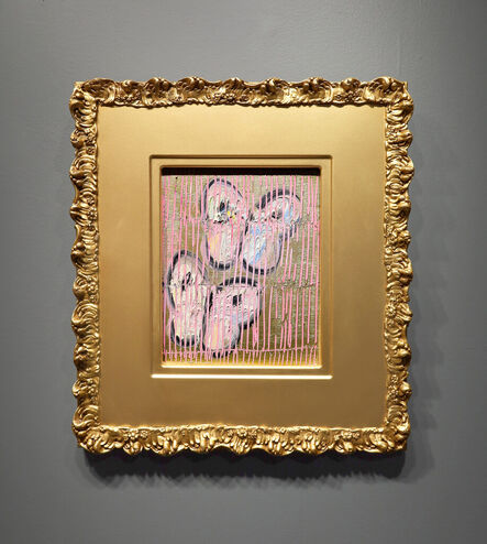 Hunt Slonem, ‘'Duet Pink Flight' Unique Painting’, 2023