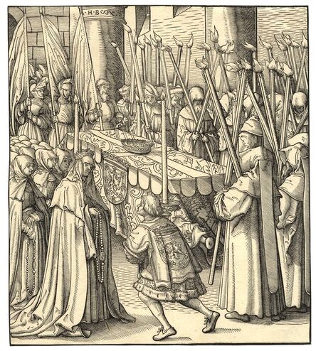 Hans Burgkmair I, ‘Des kunig von Schotten begrebnus – The Burial of the King of Scotland (illustration for Der Weißkunig – The White King)’, ca. 1514/16