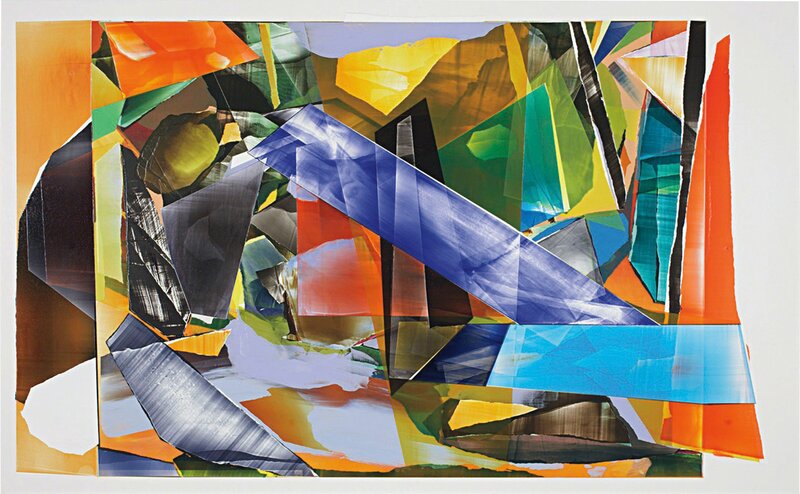 Kristin Baker, ‘Neon Rythme Luncheon’, 2010, Painting, Acrylic on PVC, Phillips