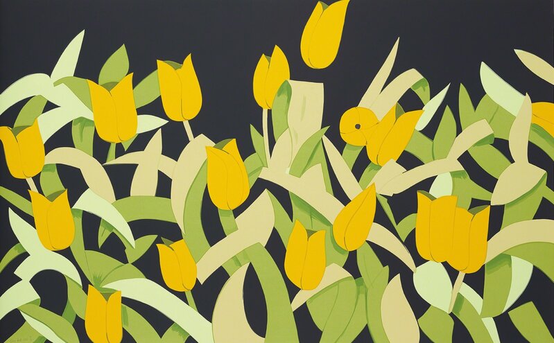 Alex Katz, ‘Yellow Tulips’, 2014, Print, Screenprint in colours, on museum board, the full sheet., Phillips