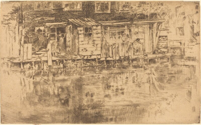 ‘Long House - Dyer's - Amsterdam’, 1889, Print, Etching and drypoint, National Gallery of Art, Washington, D.C.