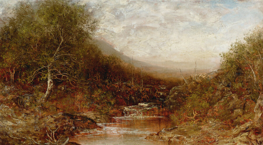 Autumn Landscape with Stream