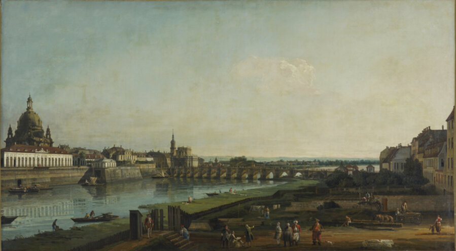 Dresden from the Right Bank of the Elbe above the Augustus Bridge