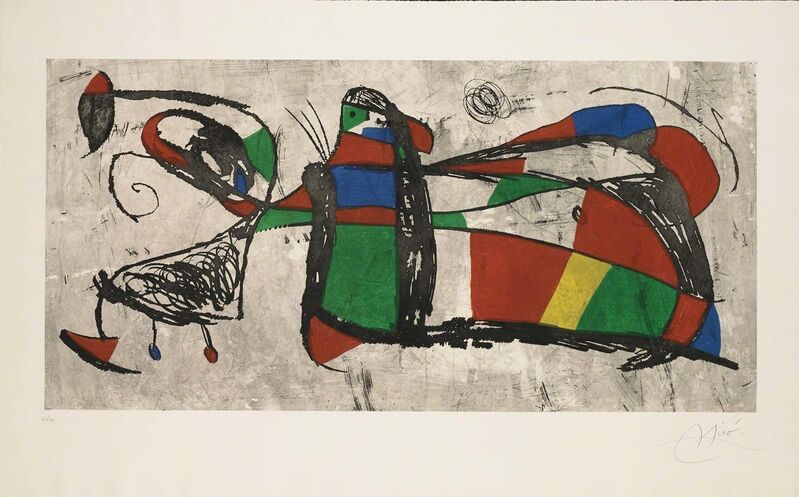 Joan Miró, ‘Tres Joan (D.1034)’, 1978, Print, Hand-signed aquatint and etching, Martin Lawrence Galleries
