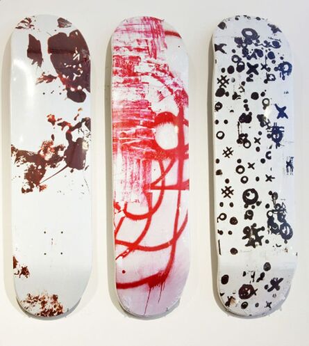 Christopher Wool, ‘Skateboard Set of 3’, 2008