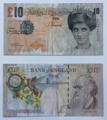Banksy, ‘Difaced Tenner’, 2004