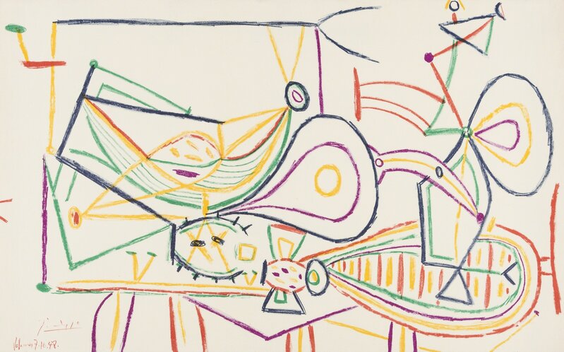 Pablo Picasso, ‘Composition’, 1948, Print, Offset lithograph printed in colours, Forum Auctions