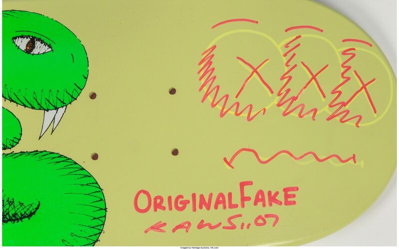 KAWS, ‘Real Fake’, 2007, Print, Screenprint on skate deck, Heritage Auctions
