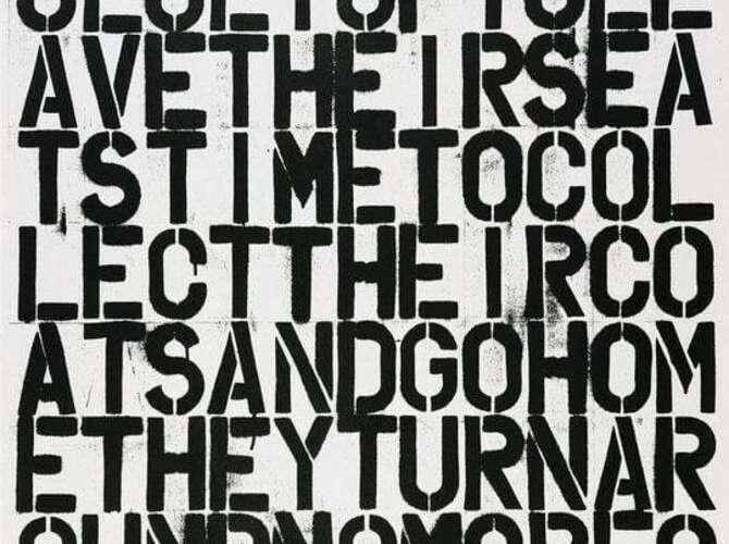 Posters by Christopher Wool