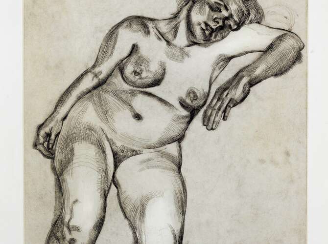 Blond Girl by Lucian Freud