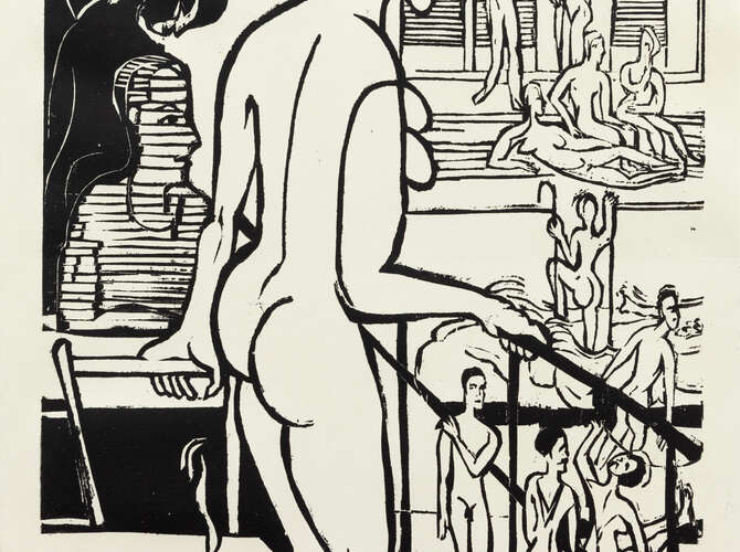 Bathers by Ernst Ludwig Kirchner