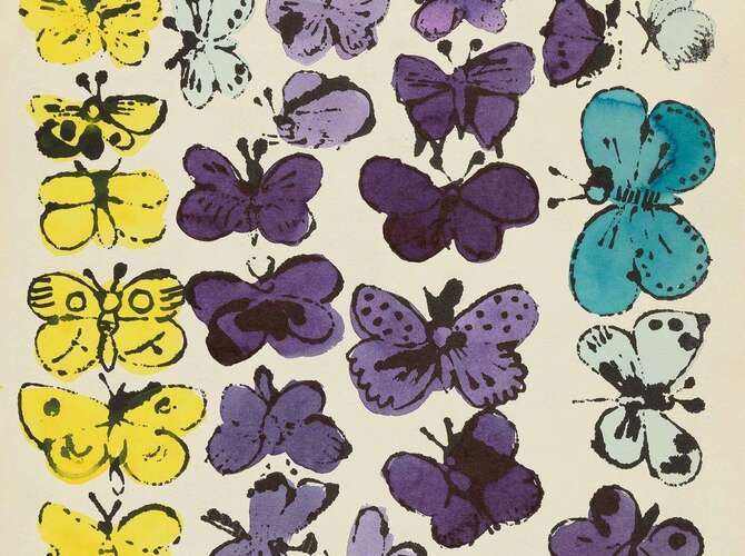 Happy Butterfly Day by Andy Warhol