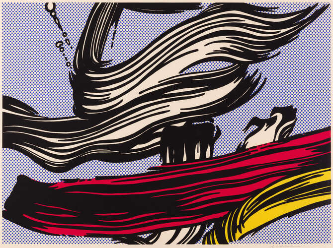 Brushstrokes by Roy Lichtenstein