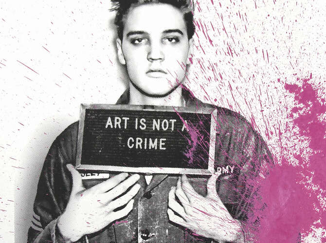 Elvis Presley by Mr. Brainwash