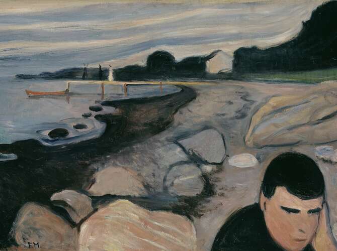 Melancholy by Edvard Munch