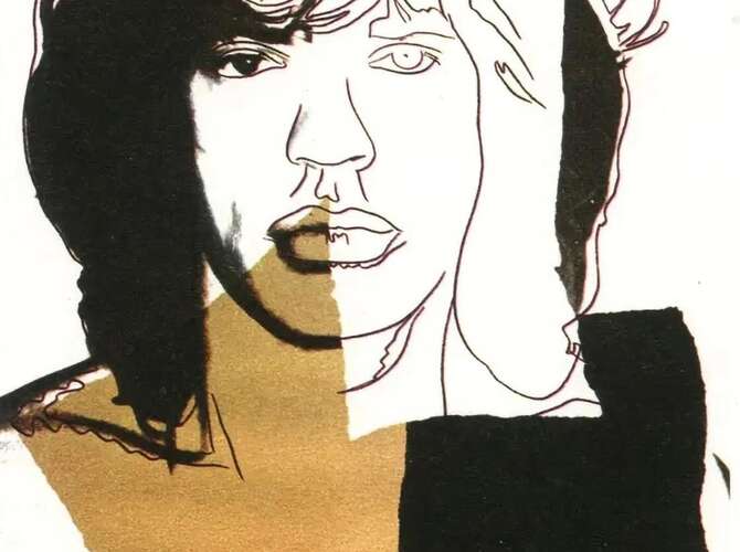 Mick Jagger by Andy Warhol