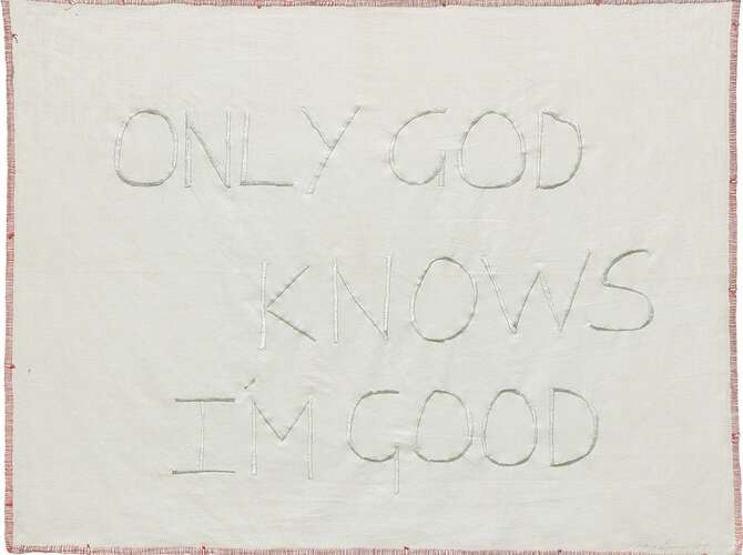 Embroidery by Tracey Emin